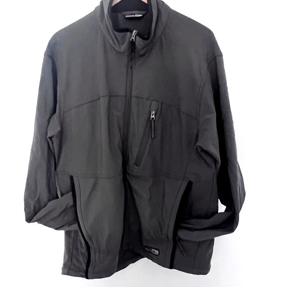 REI Grey Zipper Soft Shell Jacket Size Large